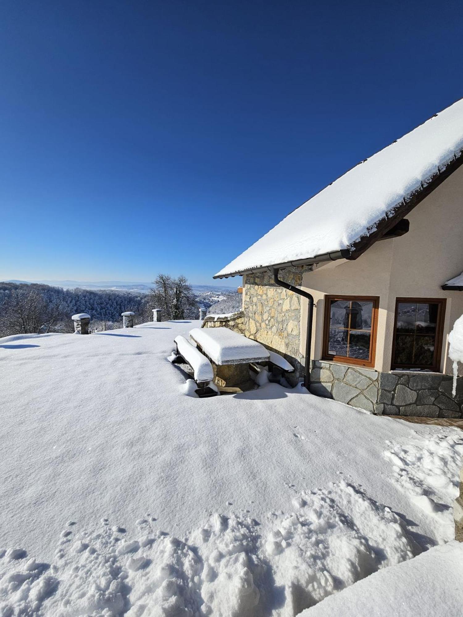 Zerko Holiday Home - Vineyard Chalet With Sauna And Jacuzzi Free Mirna Exterior photo