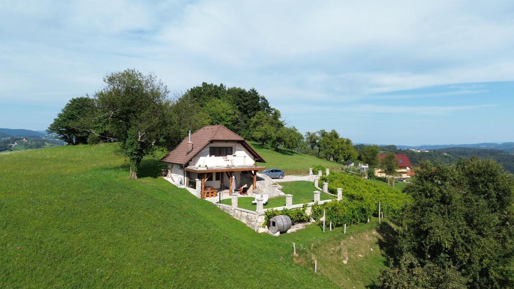 Zerko Holiday Home - Vineyard Chalet With Sauna And Jacuzzi Free Mirna Exterior photo